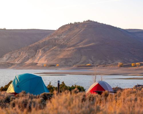 camping at Blue Mesa Resevoir